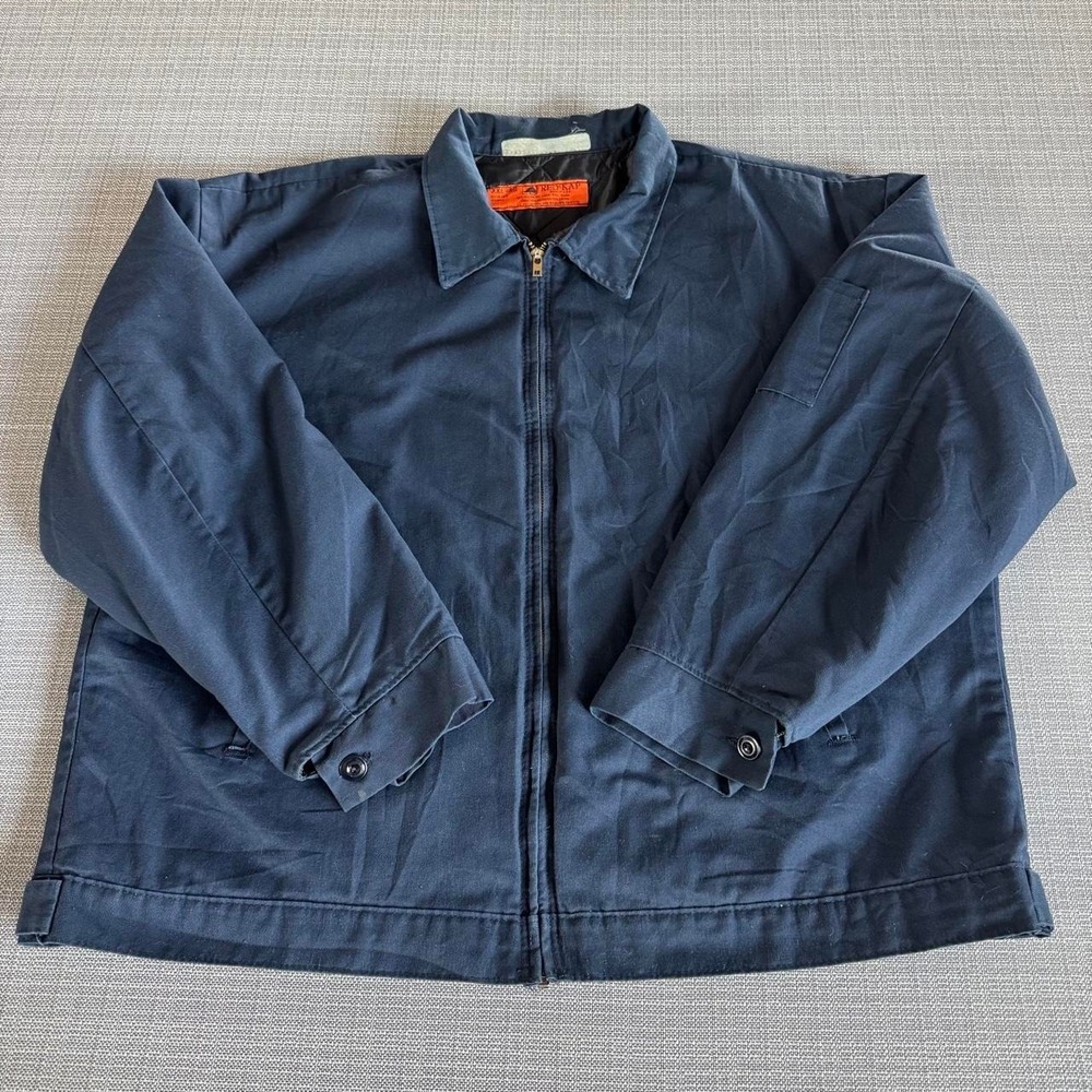Red Kap Navy blue vintage 90s jacket Men's Size XXL
